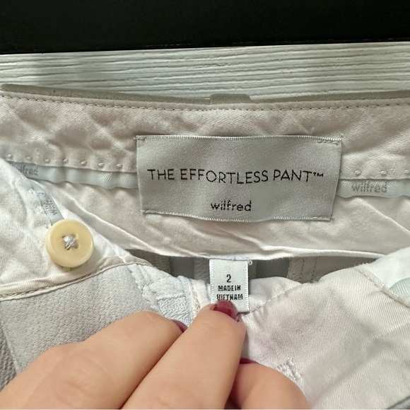 Aritzia Wilfred the effortless pants Light blue Trousers 2 - Picture 3 of 9